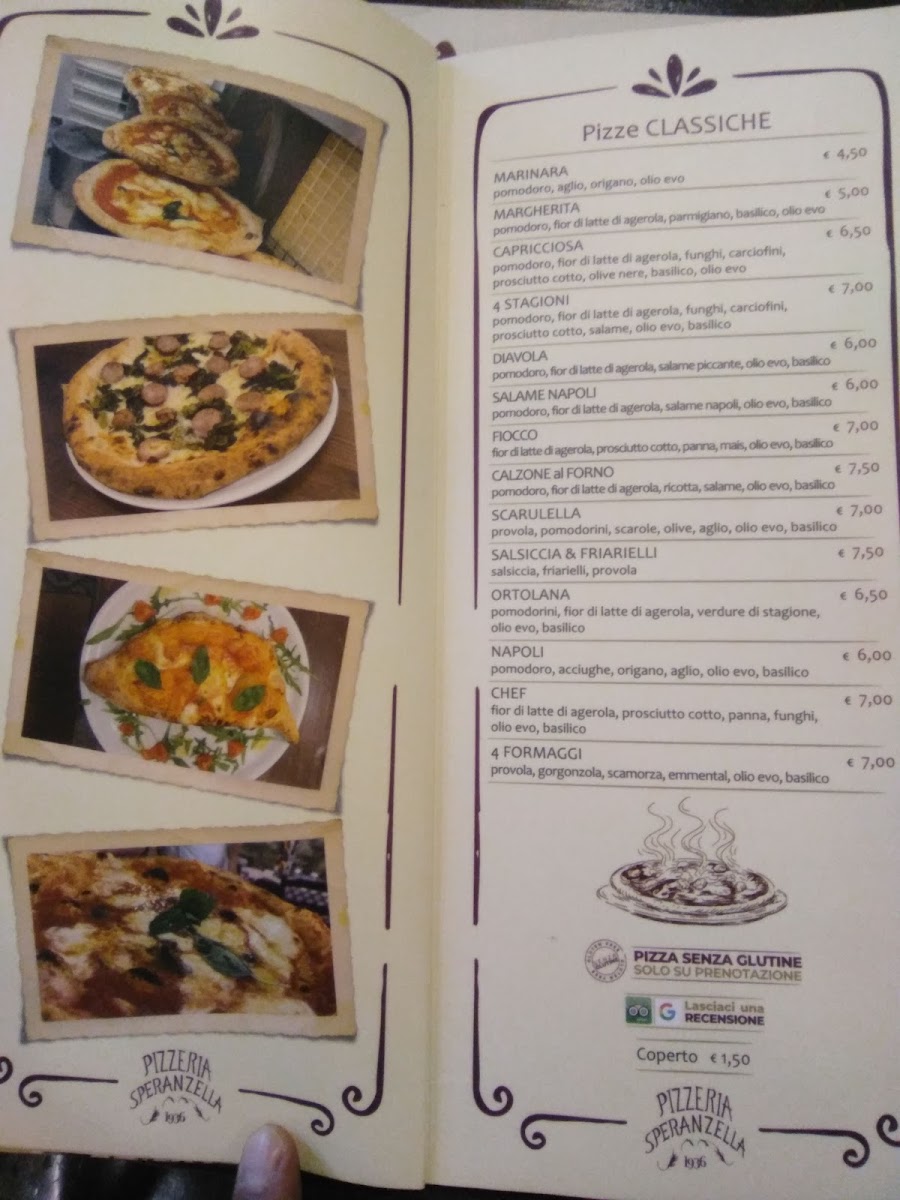 Pizzeria Speranzella Menu - Image 4