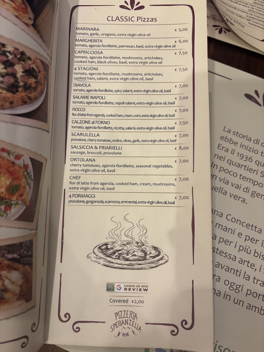 Pizzeria Speranzella Menu - Image 5